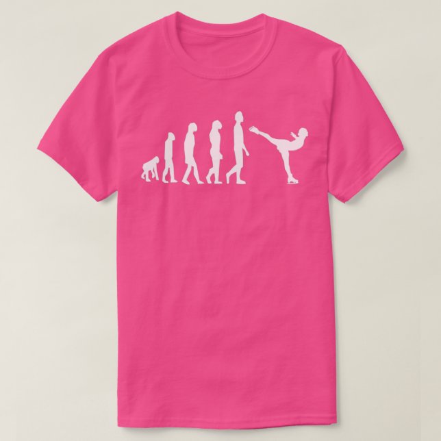 T-shirt Ice skating skating figure ice dancer evolution (Design devant)