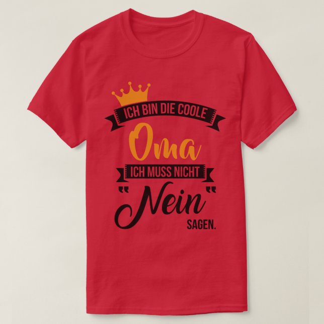 T-shirt Ich bin die coole oma (Design devant)