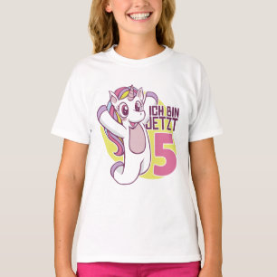 T-shirt Ich Bin Jetzt 5 unicorne