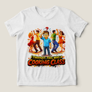 T-Shirt Ich dachte, das wäre ein Kochkurs salsa Tri-Blend Shirt