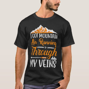 T-shirt Ich Habe Berge Sind Meine Venen Wild Nature Campin