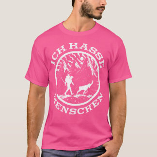 T-shirt Ich Hasse Menschen Randonnées de montagne Hommes F