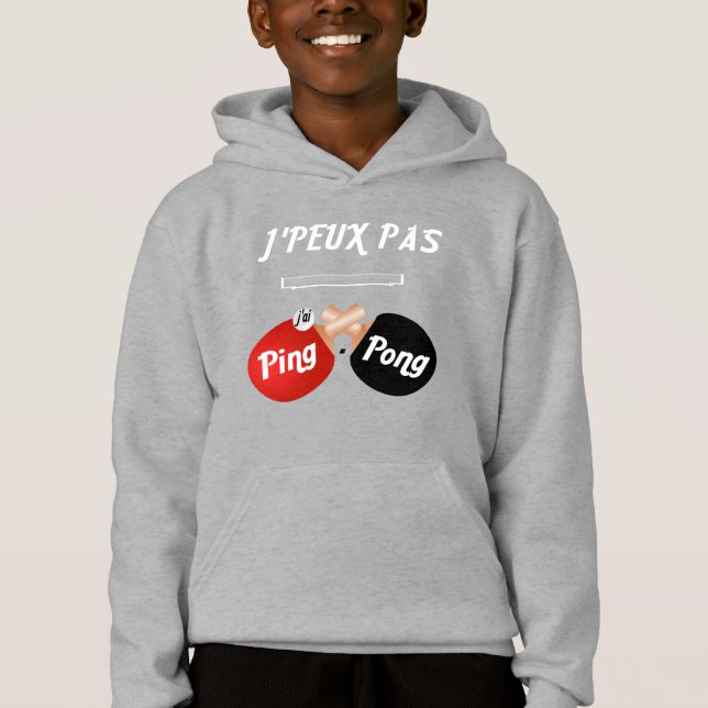 T-Shirt Ich kann nicht. Hoodie (Vorderseite)