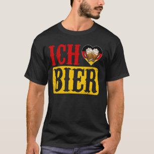 T-shirt Ich Liebe Bier Octoberfest Hommes Allemands Bière