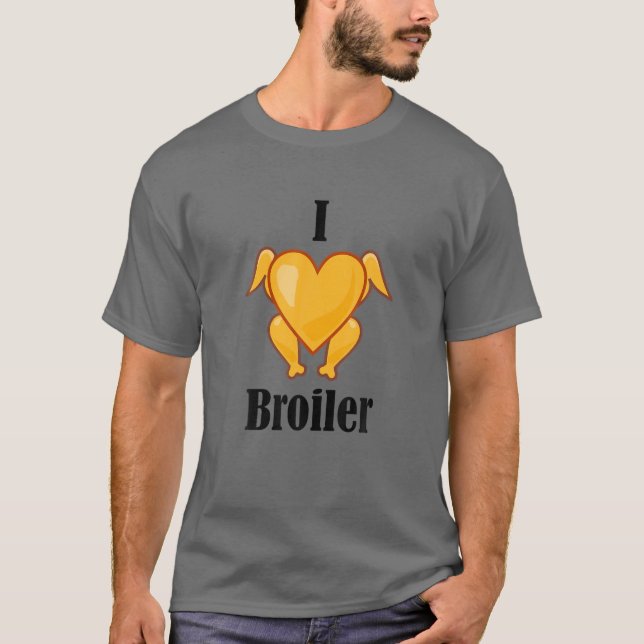 T-shirt Ich Liebe Broiler poulet rôti Ossi Drôle DDR (Devant)