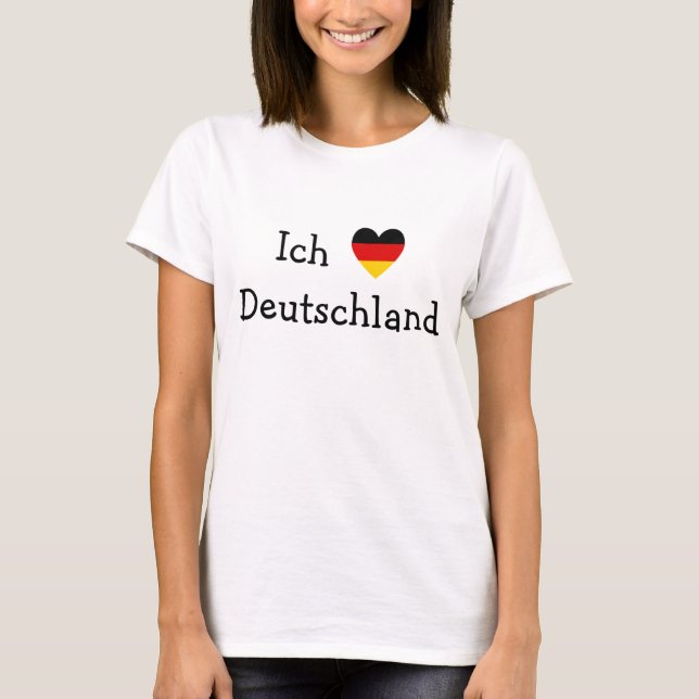 T-shirt Ich liebe Deutschland (Devant)