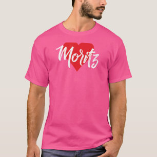 T-shirt Ich Liebe Moritz Vorname Liebe Herz