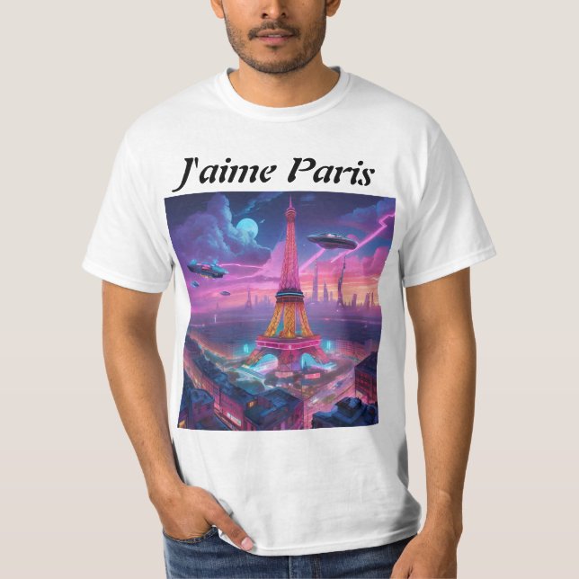 T-Shirt Ich liebe Paris (Vorderseite)