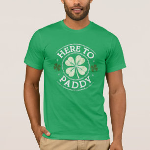 T-shirt Ici à Paddy Shamrock St Patrick's Day
