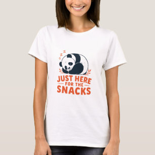 T-shirt Ici juste pour les friandises Panda