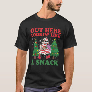 T-shirt Ici, On A L'Air D'Un Snack Cute Gâteau De Noël