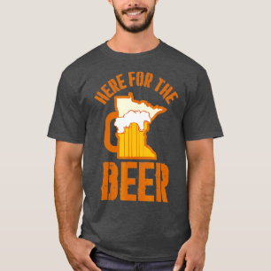 T-shirt Ici pour la bière dans le Minnesota Chemise