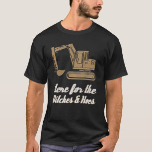 T-shirt Ici pour le matériel de construction de fossés e