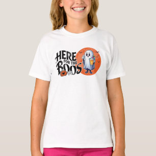 T-shirt Ici pour les Boos   Boire et obtenir votre Spook