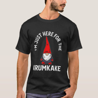 T-shirt Ici pour les nains de Krumkake de Noël Nouveauté