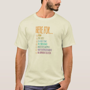 T-shirt Ici pour l'instant