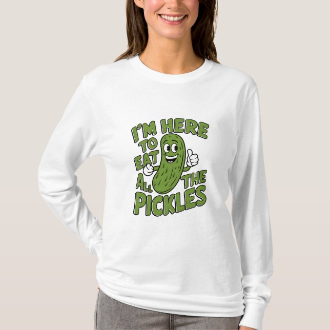 T-shirt Ici pour manger tous les chatons (Devant)