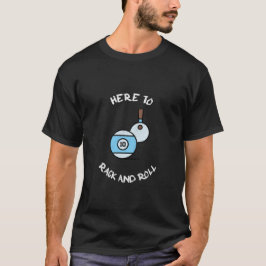 T-shirt Ici pour Rack et Roll Pool Aimant Billard