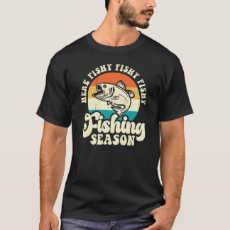 T-shirt Ici saison de pêche poisson poisson
