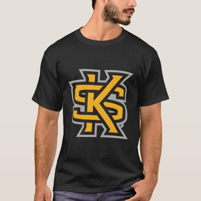 T-shirt Icône Chouettes d'État de Kennesaw Noir (Devant)