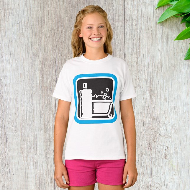 T-shirt icône de bain de bulle (Créateur téléchargé)