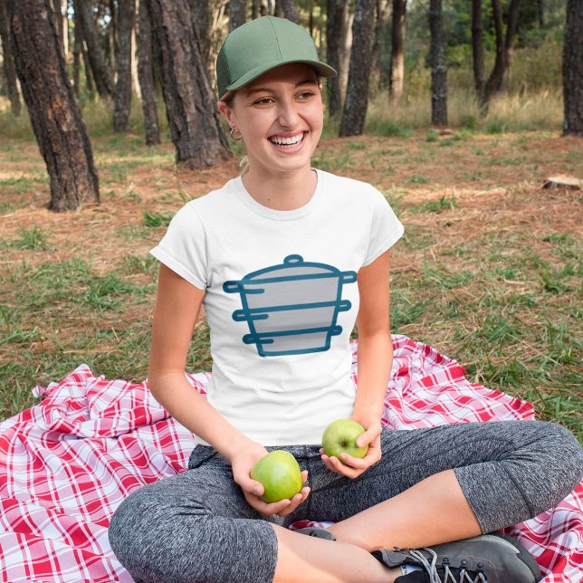 T-shirt Icône de casseroles empilées (Créateur téléchargé)