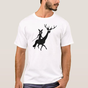 T-shirt Icône d'elfe et de lapin amusant