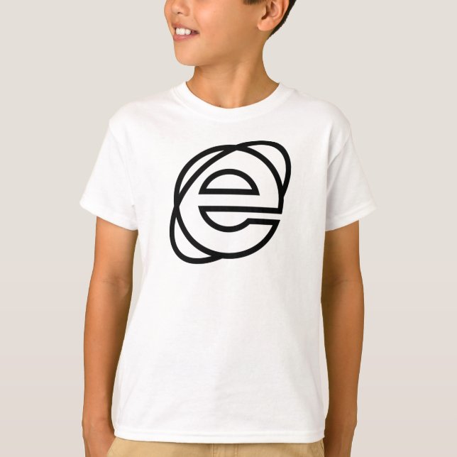 T-shirt Icône Internet Explorer Tee (Devant)