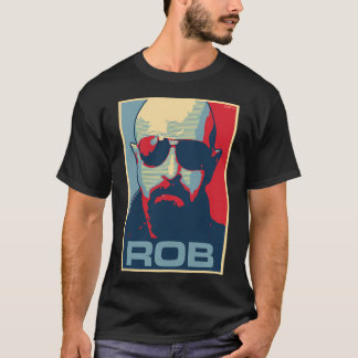 T-shirt Icône métal graphique minimaliste Portrait Rob Hal