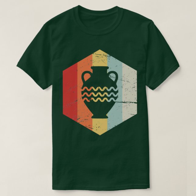 T-shirt Icône Retro les années 70 poterie (Design devant)