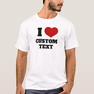 T-shirt Icône rouge Coeur plat