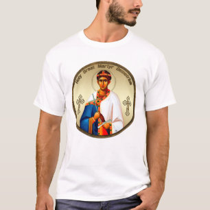 T-shirt icône Saint Demetrius, gravure