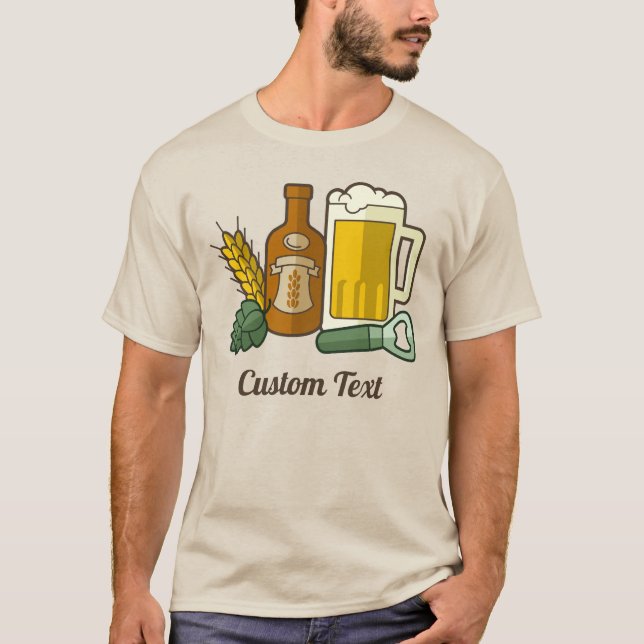 T-shirt Icônes de bière (Devant)