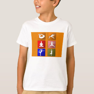 T-shirt Icônes de pose de yoga