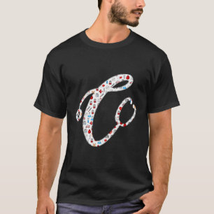 T-shirt Icônes Médicales Stéthoscope Docteur Infirmière Le