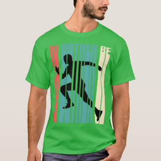 T-shirt ID cadeau du coureur Plutôt courir Sports Lover 1
