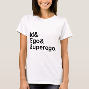 T-shirt Id Ego Superego Trois parties de la psyché