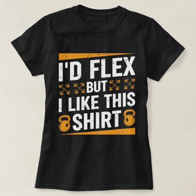 T-shirt Id Flex, mais j'aime cette Chemise Fitness Gym Hom (Design devant)