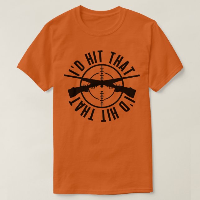 T-shirt ID frapper cette argile tirer sur l'argile Cible 3 (Design devant)
