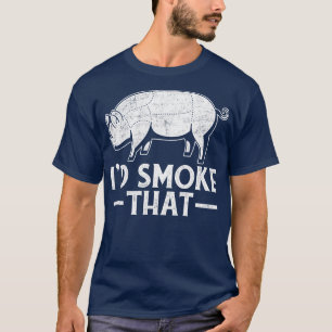 T-shirt Id Fumer Ce Barbecue Bacon Barbecue