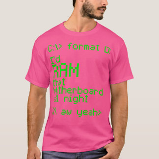 T-shirt ID RAM Cette carte mère toute la nuit