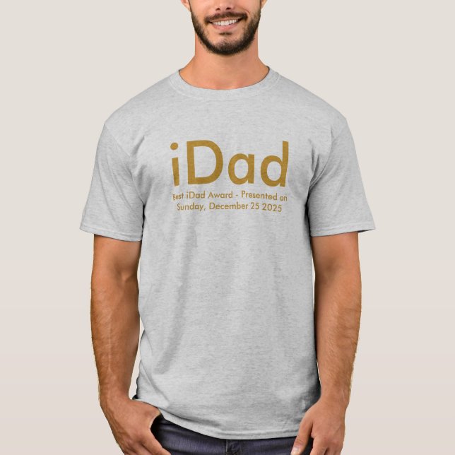 T-shirt iDad - Meilleur iPapa (Devant)