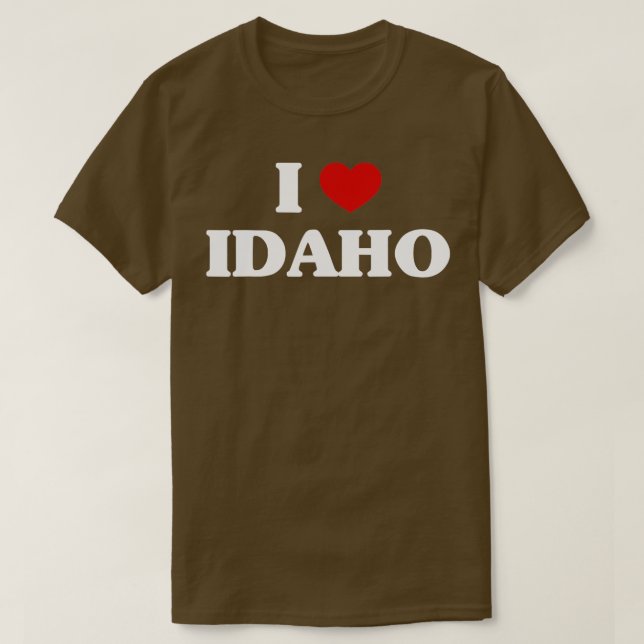 T-shirt Idaho I Heart Idaho Proud US State I Love Idaho  (Design devant)