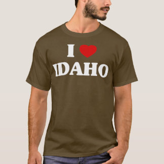 T-shirt Idaho I Heart Idaho Proud US State I Love Idaho 