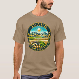 T-shirt Idaho Maison de pommes de terre célèbres surdimens