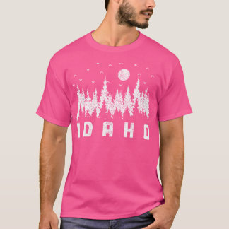 T-shirt Idaho Nature Lover Trees Forêt Randonnée