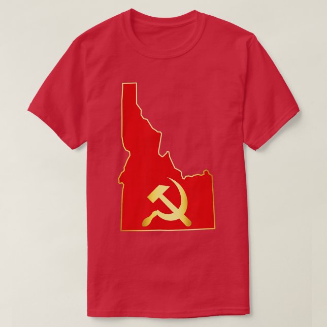 T-shirt Idaho Socialiste Et Communiste (Design devant)