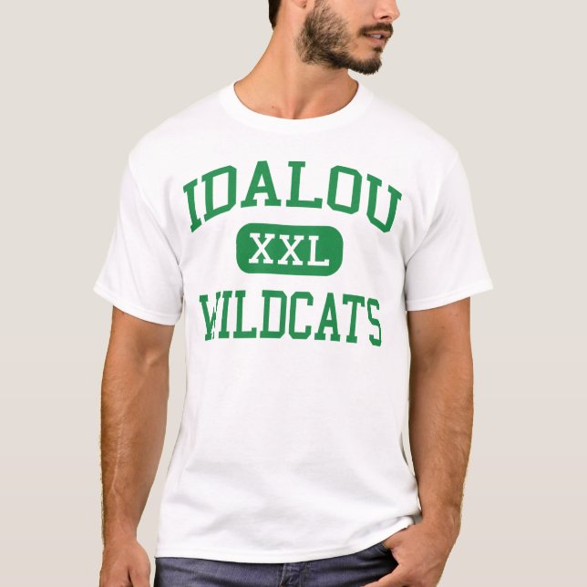 T-shirt Idalou - chats sauvages - lycée - Idalou le Texas (Devant)