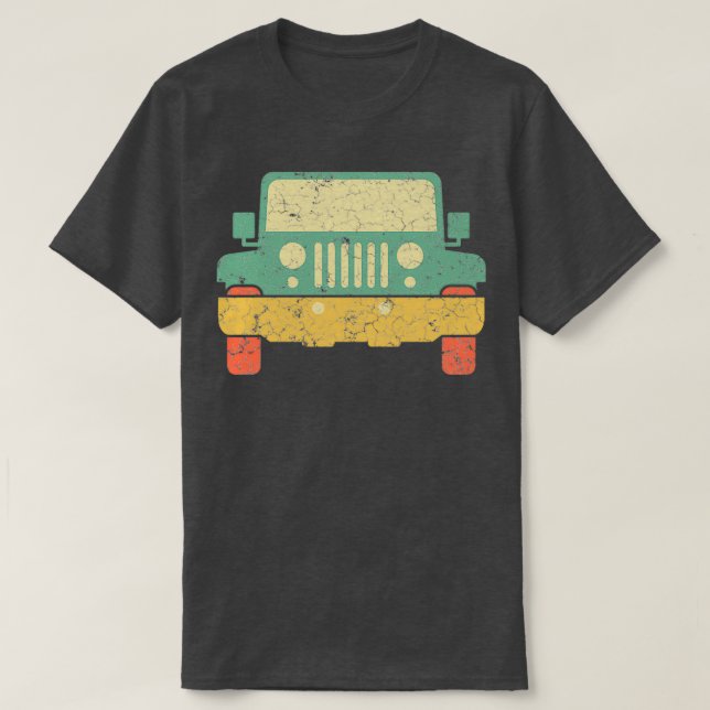 T-shirt Idéal Pour Les Voyageurs Avec Une Illustration Rét (Design devant)
