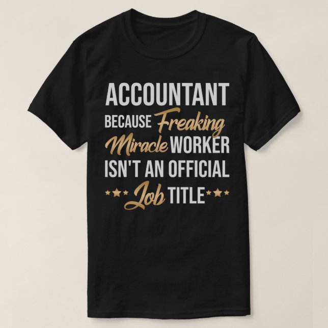 T-shirt Idée actuelle pour chaque comptable (Design devant)